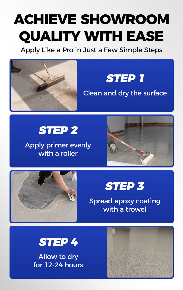 Premium picks®✨New Arrival✨High-Gloss Marble Finish Epoxy Floor Coating